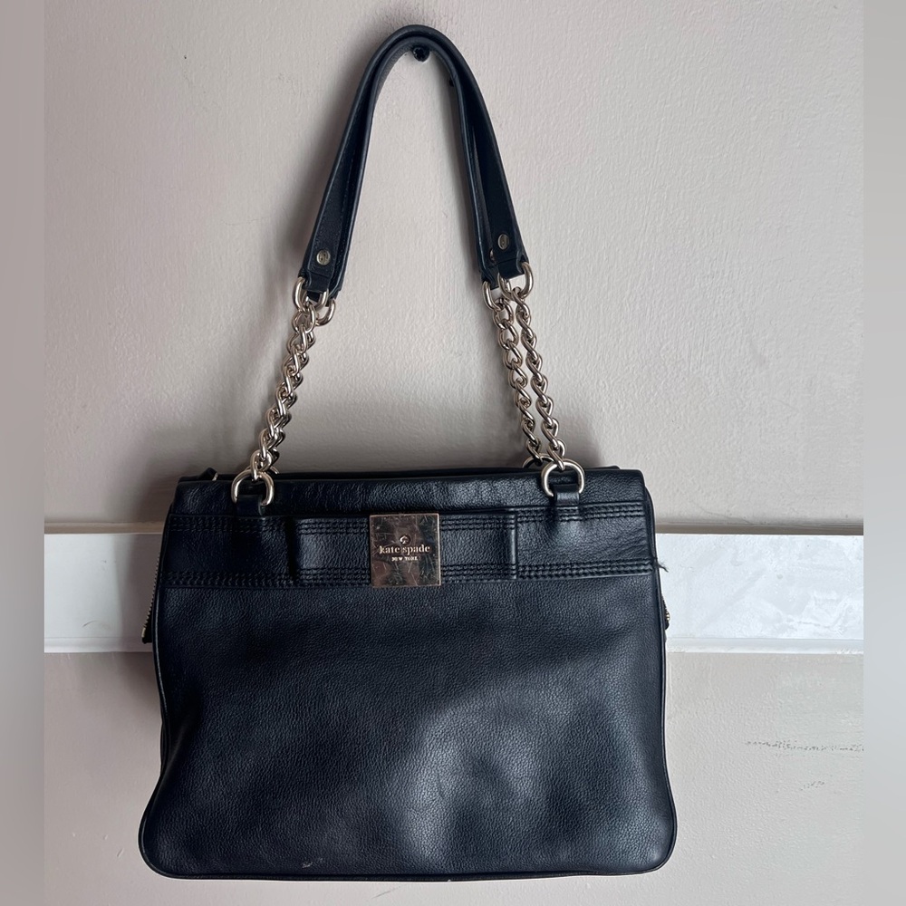 Kate Spade Black Leather Chain Shoulder Bag